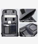 OZUKO 9866 Tactical Laptop Backpack with 30L Storage and Water-Repellent Design for Travel, Photography, and Outdoor Use - Image 15