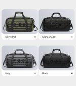 OZUKO 9880 Durable Oxford Gym and Travel Duffel Bag for Unisex – Large Capacity Waterproof Fitness Organizer with Shoe Compartment - Image 7