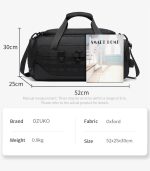 OZUKO 9880 Durable Oxford Gym and Travel Duffel Bag for Unisex – Large Capacity Waterproof Fitness Organizer with Shoe Compartment - Image 6