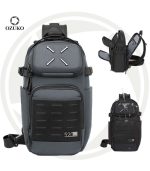 OZUKO 9890 Water-Resistant Crossbody Sling Bag for Men – Punk Style Large Capacity Oxford Travel & Outdoor Shoulder Bag - Image 2