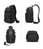 OZUKO 9890 Water-Resistant Crossbody Sling Bag for Men – Punk Style Large Capacity Oxford Travel & Outdoor Shoulder Bag - Image 7