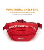 OZUKO 9102 Sports Waist Bag – Tactical, Water-Resistant Belt Pouch for Running and Fitness - Image 22