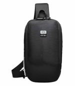 OZUKO 9281 Reflective Anti-Theft Sling Bag – Stylish Crossbody for Men with USB Charging - Image 32