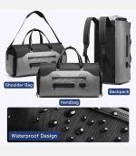 OZUKO 9288 Convertible Garment Travel Duffel Bag – 50L Waterproof Weekender for Short Trips - Image 15