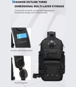OZUKO 9585 Anti-theft Crossbody Bag – The Ultimate Outdoor Travel Companion - Image 42