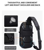 OZUKO 9729 Men’s Water-Resistant Crossbody Shoulder Bag – Lightweight Casual Purse for Work, School, College & Travel - Image 33