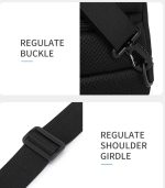 OZUKO 9759 Waterproof Anti-Theft Sling Bag – Fashionable Crossbody Chest Bag for Men & Women - Image 12