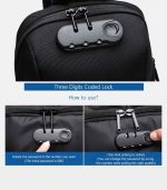 OZUKO 9223L Anti-Theft Sling Bag – Reflective, USB Charging, and Travel-Ready - Image 11