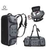 OZUKO 9834 Waterproof Tactical Sneaker Travel Backpack for Men, 46L Large Capacity Duffel Weekender Bag with Ventilated Shoe Compartment - Image 17