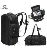 OZUKO 9834 Waterproof Tactical Sneaker Travel Backpack for Men, 46L Large Capacity Duffel Weekender Bag with Ventilated Shoe Compartment - Image 14