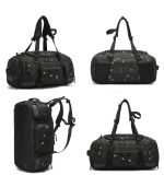 OZUKO 9834 Waterproof Tactical Sneaker Travel Backpack for Men, 46L Large Capacity Duffel Weekender Bag with Ventilated Shoe Compartment - Image 13