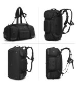 OZUKO 9834 Waterproof Tactical Sneaker Travel Backpack for Men, 46L Large Capacity Duffel Weekender Bag with Ventilated Shoe Compartment - Image 9