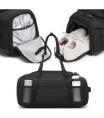 OZUKO 9834 Waterproof Tactical Sneaker Travel Backpack for Men, 46L Large Capacity Duffel Weekender Bag with Ventilated Shoe Compartment - Image 8