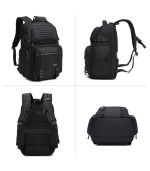 OZUKO 9891 Durable Waterproof Anti-Theft Tactical Backpack, 25L Large Capacity Multi-functional Tactical Backpack for Work and Travel - Image 5