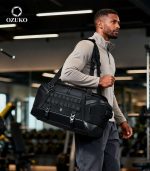 OZUKO 9903 Large Capacity Duffel Bag & Backpack, Multi-Purpose Weekender Travel Bag For Men - Image 12