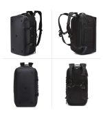 OZUKO 9903 Large Capacity Duffel Bag & Backpack, Multi-Purpose Weekender Travel Bag For Men - Image 6