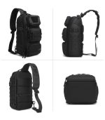 OZUKO 9912 Tactical Sling Bag for Men, Lightweight & Waterproof Chest Bag for Camping - Image 8