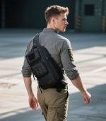 OZUKO 9912 Tactical Sling Bag for Men, Lightweight & Waterproof Chest Bag for Camping - Image 6