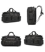 Ozuko 9904 Tactical Multi-Pocket Duffel 2-in-1 Travel Gym Bag 52L, Large Capacity Waterproof Weekender Backpack for Men - Image 13