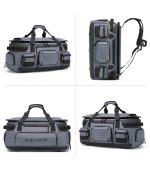 Ozuko 9904 Tactical Multi-Pocket Duffel 2-in-1 Travel Gym Bag 52L, Large Capacity Waterproof Weekender Backpack for Men - Image 15