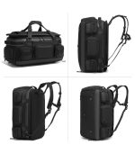 Ozuko 9904 Tactical Multi-Pocket Duffel 2-in-1 Travel Gym Bag 52L, Large Capacity Waterproof Weekender Backpack for Men - Image 7