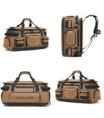 Ozuko 9904 Tactical Multi-Pocket Duffel 2-in-1 Travel Gym Bag 52L, Large Capacity Waterproof Weekender Backpack for Men - Image 12